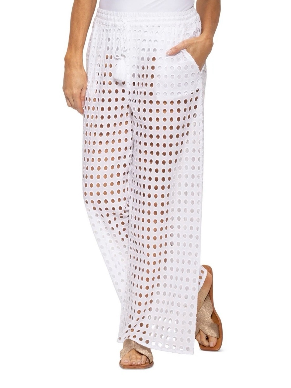 Dotti Cotton Openwork Dot Pants